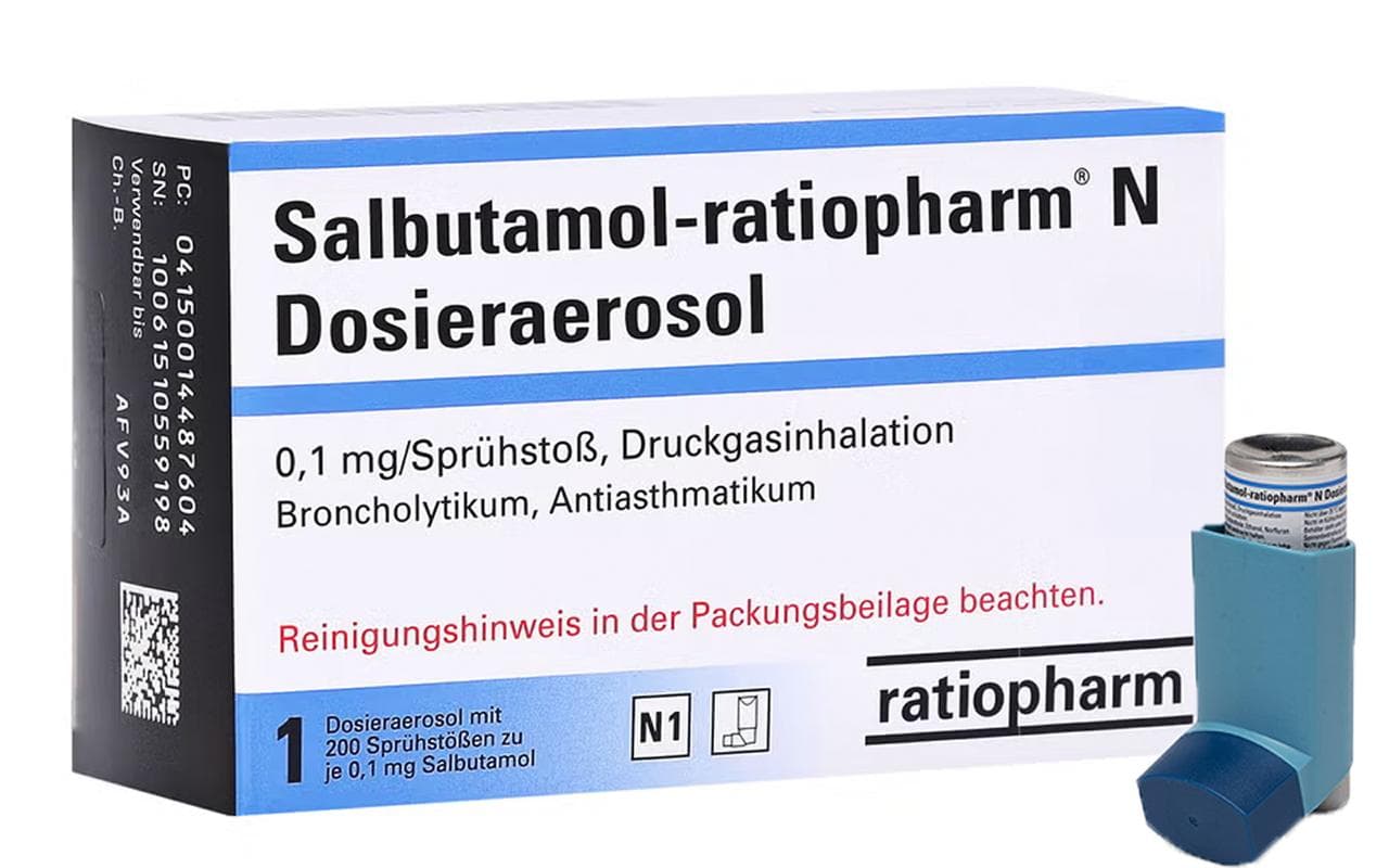 Ventolin 100mcg (Salbutamol) Inhalator gegen Asthma-photo-1